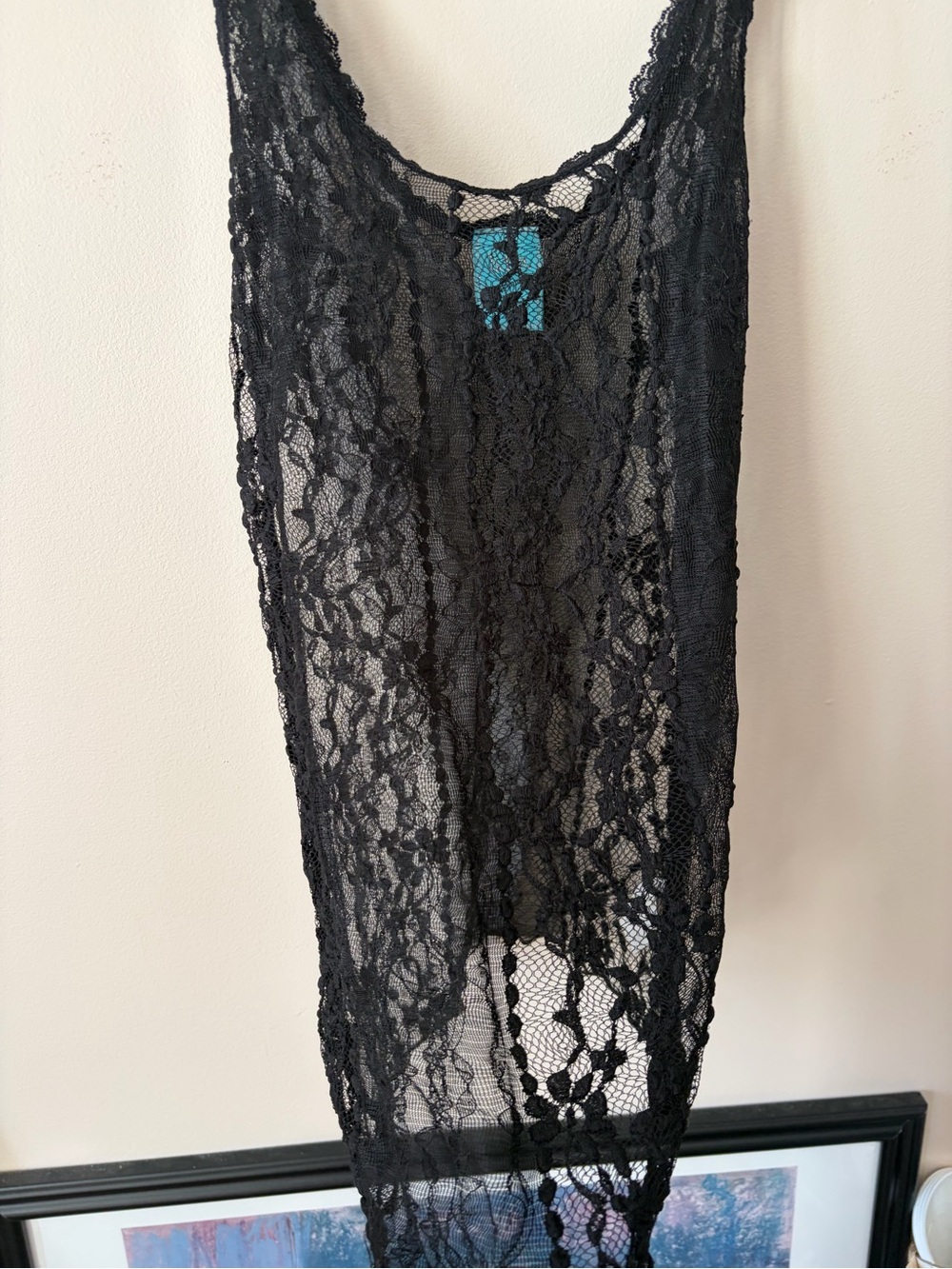 Black Lace Tank Top dentelle - Picture 6 of 9